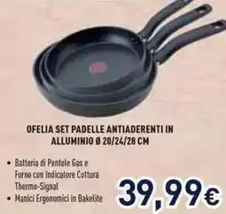 Unieuro Lagostina ofelia set padelle antiaderenti in alluminio offerta