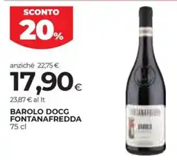Coop Barolo docg FONTANAFREDDA offerta