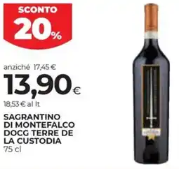Coop Sagrantino di montefalco docg terre de LA CUSTODIA offerta