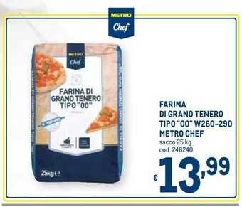 Metro Farina di grano tenero tipo 00 offerta