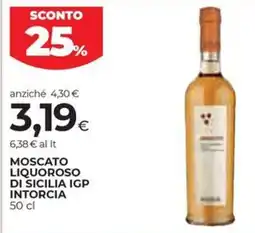 Coop Moscato liquoroso di sicilia IGP INTORCIA offerta
