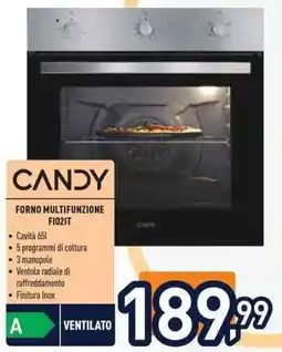 Unieuro CANDY FORNO MULTIFUNZIONE FI02IT offerta