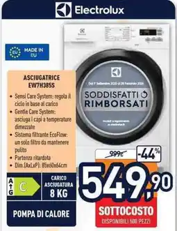 Unieuro Electrolux ASCIUGATRICE EW7H385S offerta