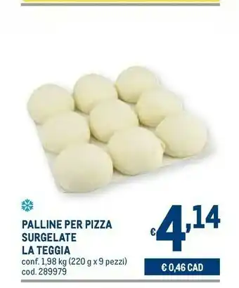 La teggia palline per pizza