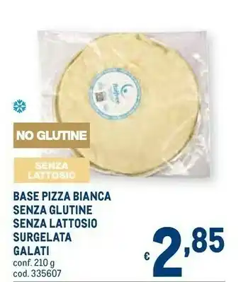 Metro Base pizza bianca senza glutine senza lattosio offerta