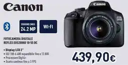 Unieuro Canon FOTOCAMERA DIGITALE REFLEX EOS2000D 18-55 DC offerta