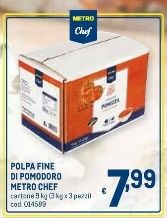 Metro Polpa fine di pomodoro offerta