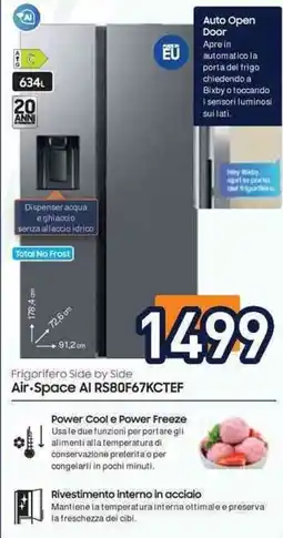 Unieuro SAMSUNG Air Space AI RS80F67KCTEF offerta