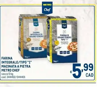 Metro Farina integrale offerta
