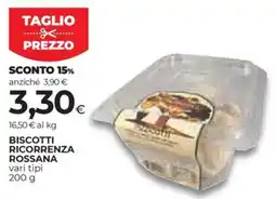 Coop Biscotti ricorrenza ROSSANA offerta