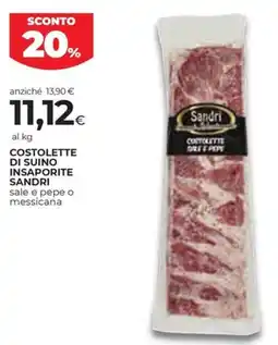 Coop Costolette di suino insaporite SANDRI offerta