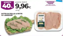 Coop Petto di pollo a fette 10+ AMADORI offerta
