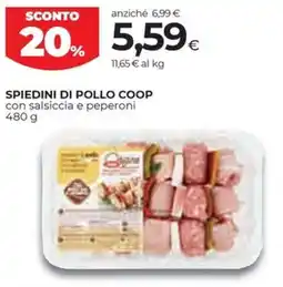 Coop Spiedini di pollo COOP offerta