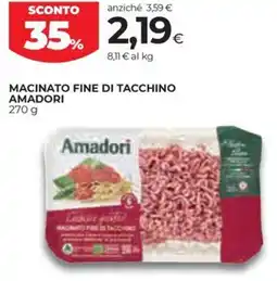 Coop Macinato fine di tacchino AMADORI offerta