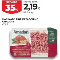 Coop Macinato fine di tacchino AMADORI offerta