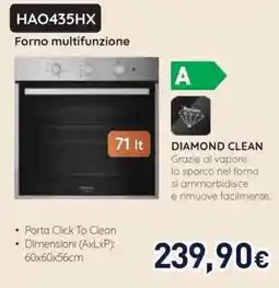 Unieuro Hotpoint ARISTON HAO435HX Forno multifunzione offerta