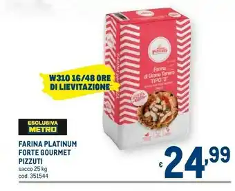 Metro Pizzuti farina platinium forte gourmet offerta