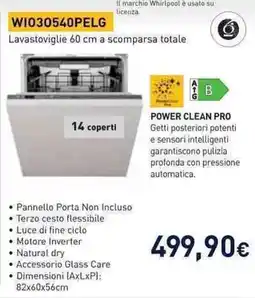 Unieuro Whirlpool WI030540PELG offerta