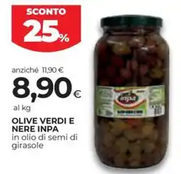 Coop Olive verdi e nere INPA offerta