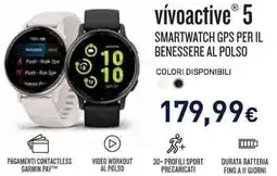 Unieuro Garmin. vívoactive 5 smartwatch gps per il benessere al polso offerta