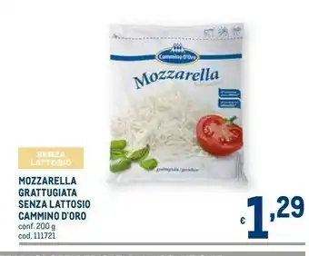 Metro Mozzarella grattugiata senza lattosio offerta