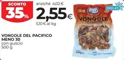 Coop Vongole del pacifico MENO 30 offerta