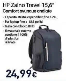Unieuro HP Zaino Travel 15,6" offerta