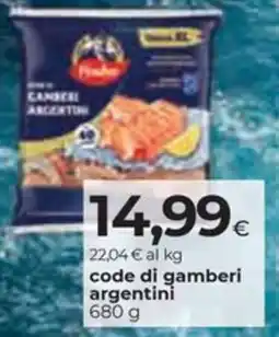 Coop Findus code di gamberi argentini offerta