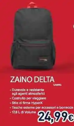 Unieuro HyperX Zaino delta offerta