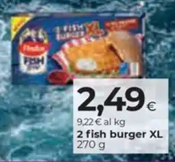Coop Finidus 2 fish burger XL offerta