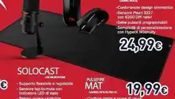 Unieuro HyperX Pulsefire mat offerta