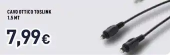Unieuro CAVO OTTICO TOSLINK 1.5 MT offerta
