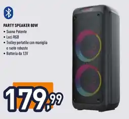 Unieuro ioplee PARTY SPEAKER 80W offerta