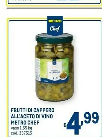 Metro Frutti di cappero all'aceto di vino offerta