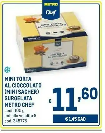 Metro Mini torta al cioccolato offerta