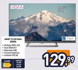 Unieuro ioplee SMART TV LED VIDAA 32BVDA offerta