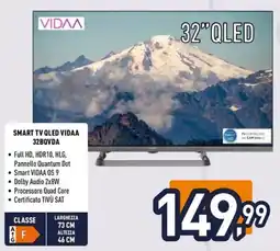 Unieuro ioplee SMART TV QLED VIDAA 32BQVDA offerta