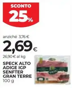 Coop Speck alto adige igp senfter GRAN TERRE offerta