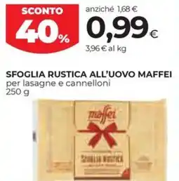 Coop Sfoglia rustica all'uovo MAFFEI offerta