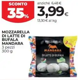 Coop Mozzarella di latte di bufala MANDARA offerta