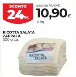 Coop Ricotta salata ZAPPALÀ offerta
