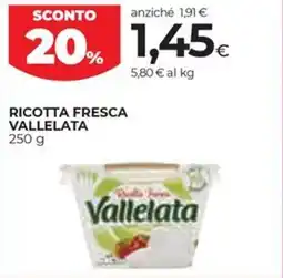 Coop Ricotta fresca VALLELATA offerta