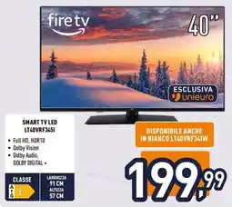 Unieuro JVC SMART TV LED LT40VRF3451 offerta