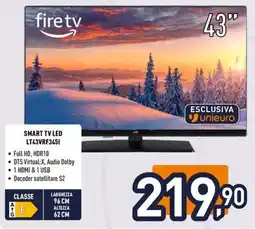 Unieuro JVC SMART TV LED LT43VRF3451 offerta