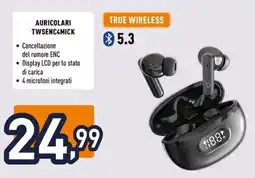 Unieuro ioplee AURICOLARI TWSENC4MICK offerta