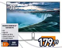 Unieuro ioplee BUSINESS MONITOR 32" SLIM QHD IPS offerta