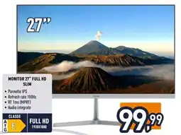 Unieuro ioplee MONITOR 27" FULL HD SLIM offerta