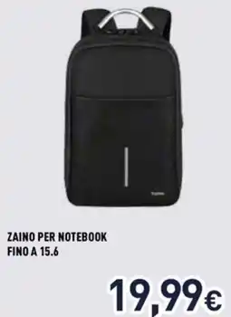 Unieuro Ioplee zaino per notebook fino A 15.6 offerta