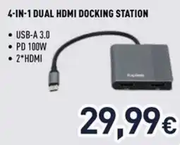 Unieuro Ioplee 4-in-1 dual hdmi docking station offerta