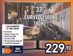 Unieuro ioplee GAMING MONITOR 32" QHD CURVED offerta
